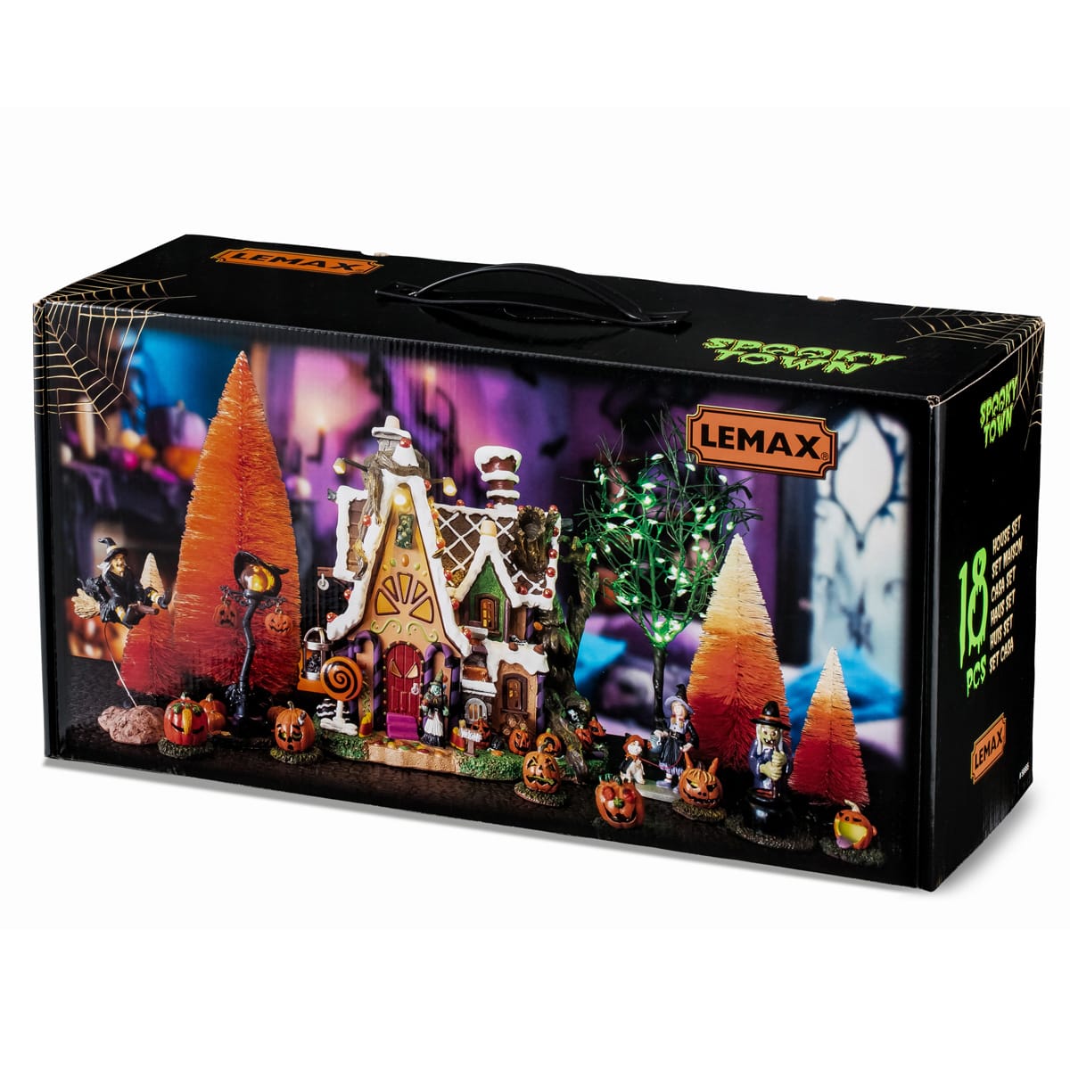 lemax-the-candy-witch-cottage-set-maison-miniature-spooky-town image 2