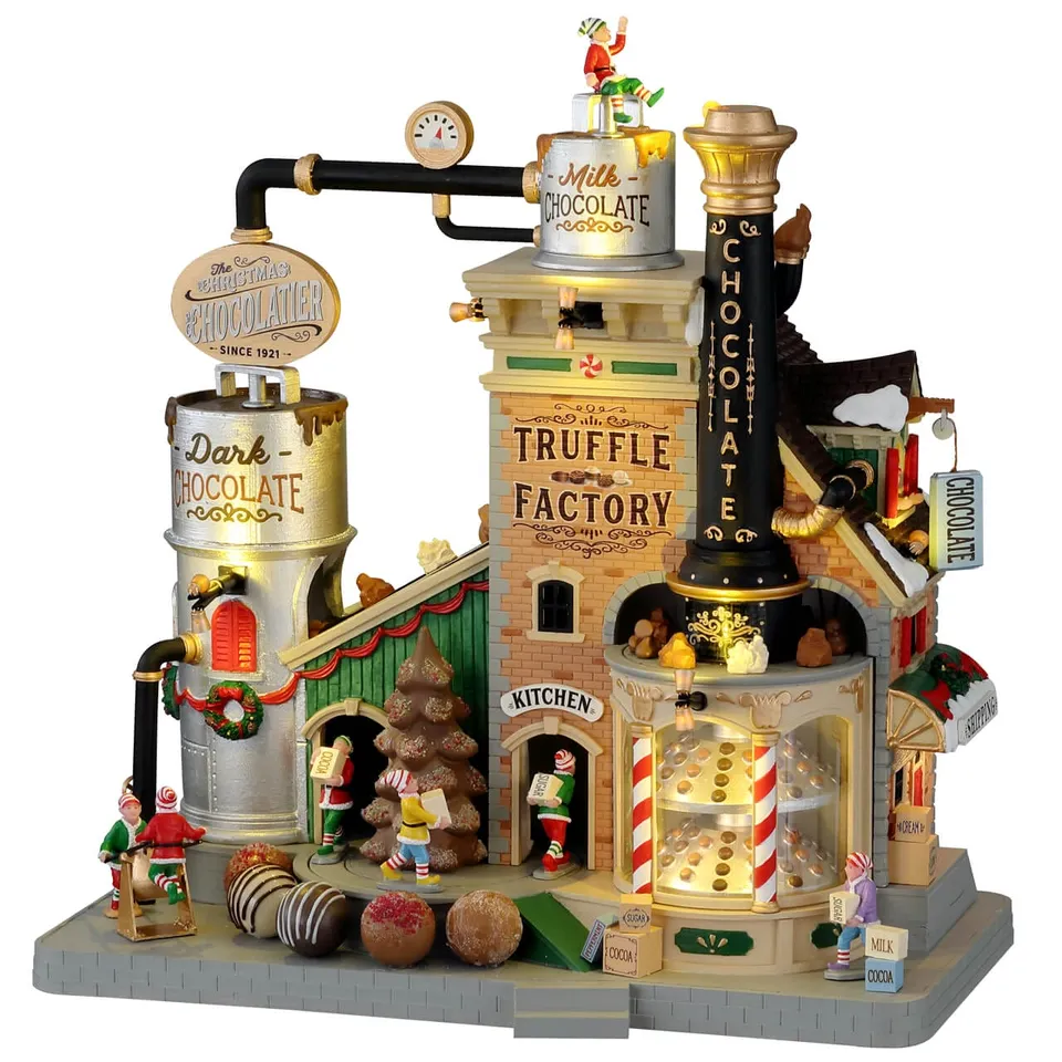 lemax-the-christmas-chocolatier-truffle-factory-fabrique-miniature-anim-e image 1