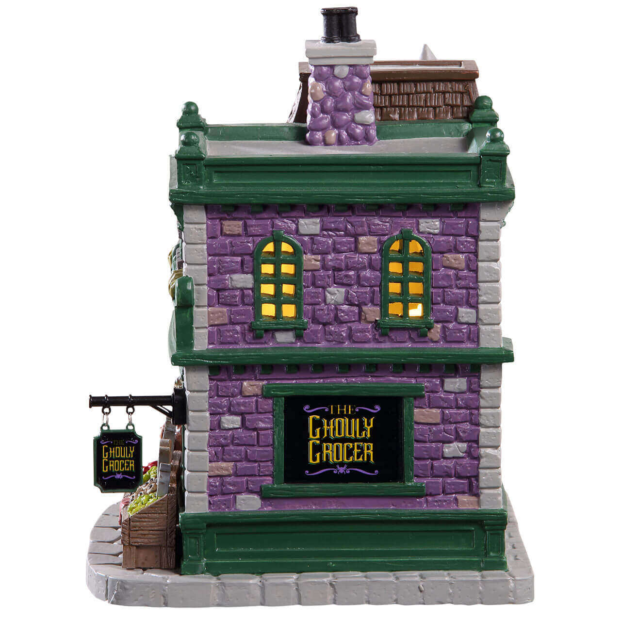 lemax-ghouly-grocer-b-timent-picerie-spooky-town-halloween image 2