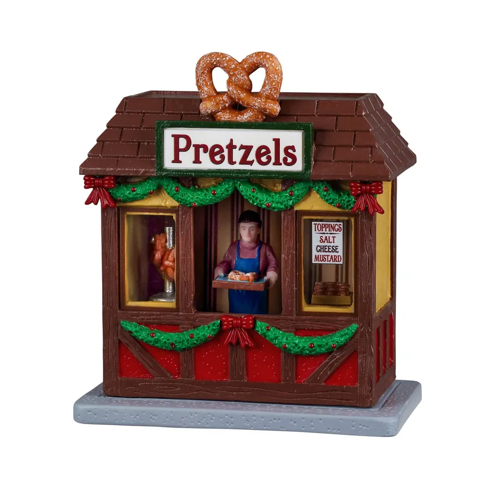 lemax-pretzels-kiosque-march-de-no-l-miniature-caddington image 1