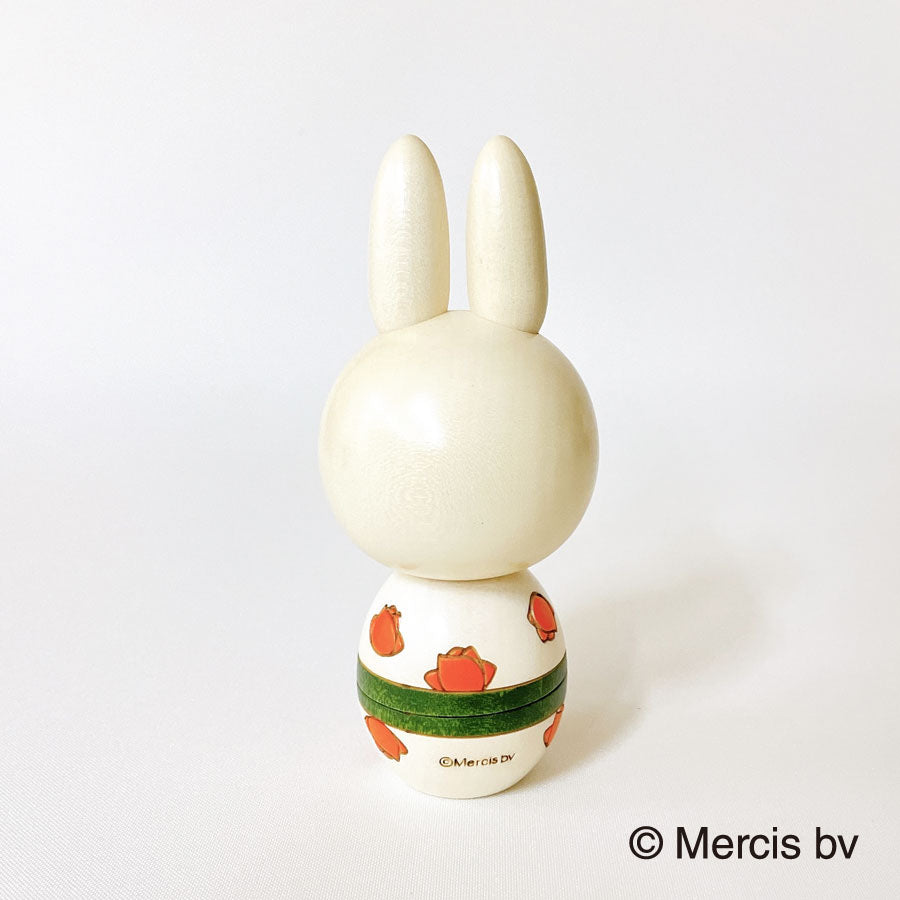 usaburo-kokeshi-miffy-bara-rose-figurine-artisanale image 3