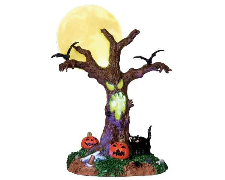 lemax-scary-moonlit-tree-arbre-halloween-lumineux-spooky-town image 1