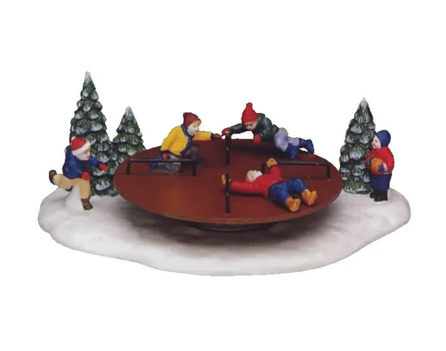 lemax-merry-go-round-man-ge-miniature-anim image 1