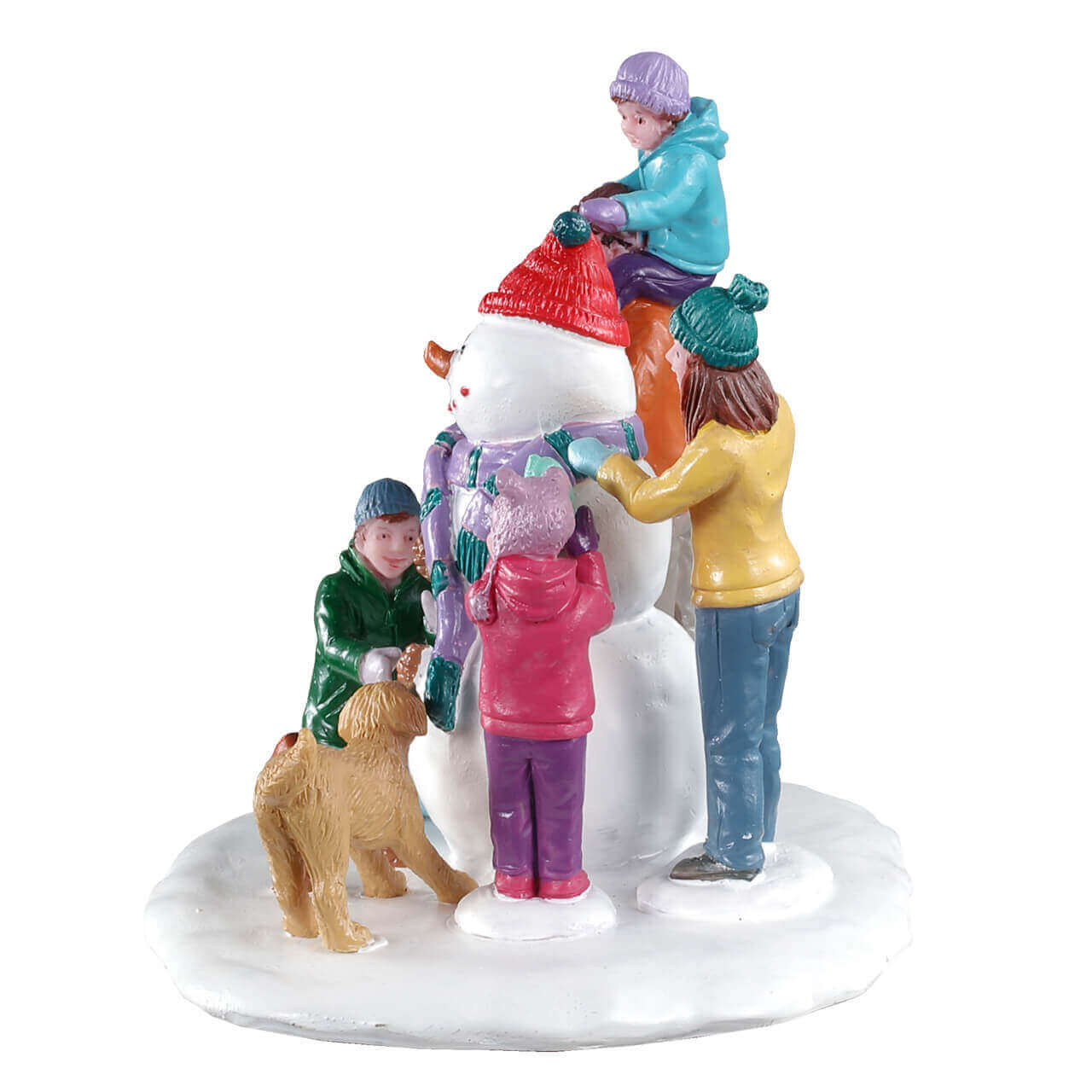 lemax-snowman-teamwork-groupe-figurines-bonhomme-de-neige-vail-village image 3