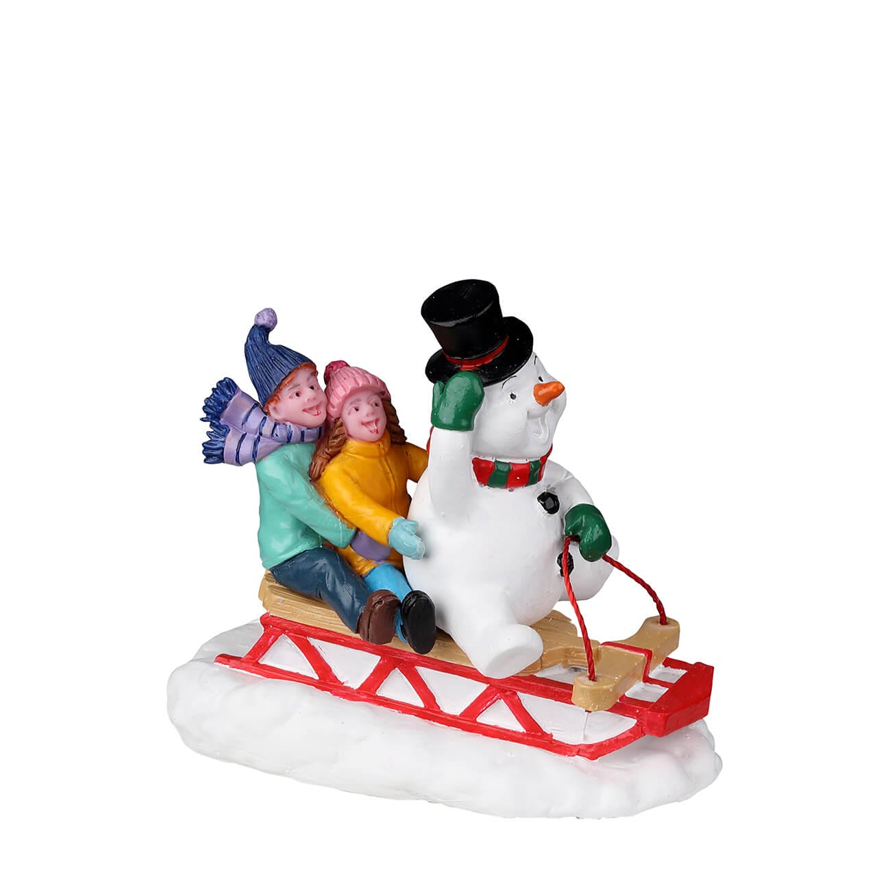 lemax-sledding-with-frosty-figurine-vail-village image 1
