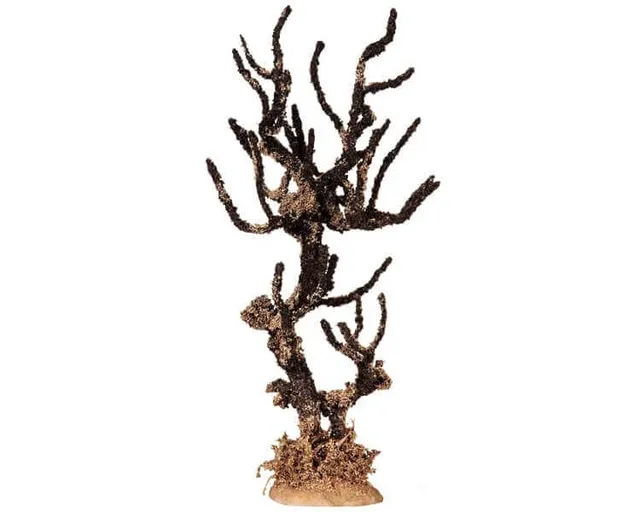 lemax-spooky-town-dying-elm-tree-large-grand-arbre-mort-miniature image 1