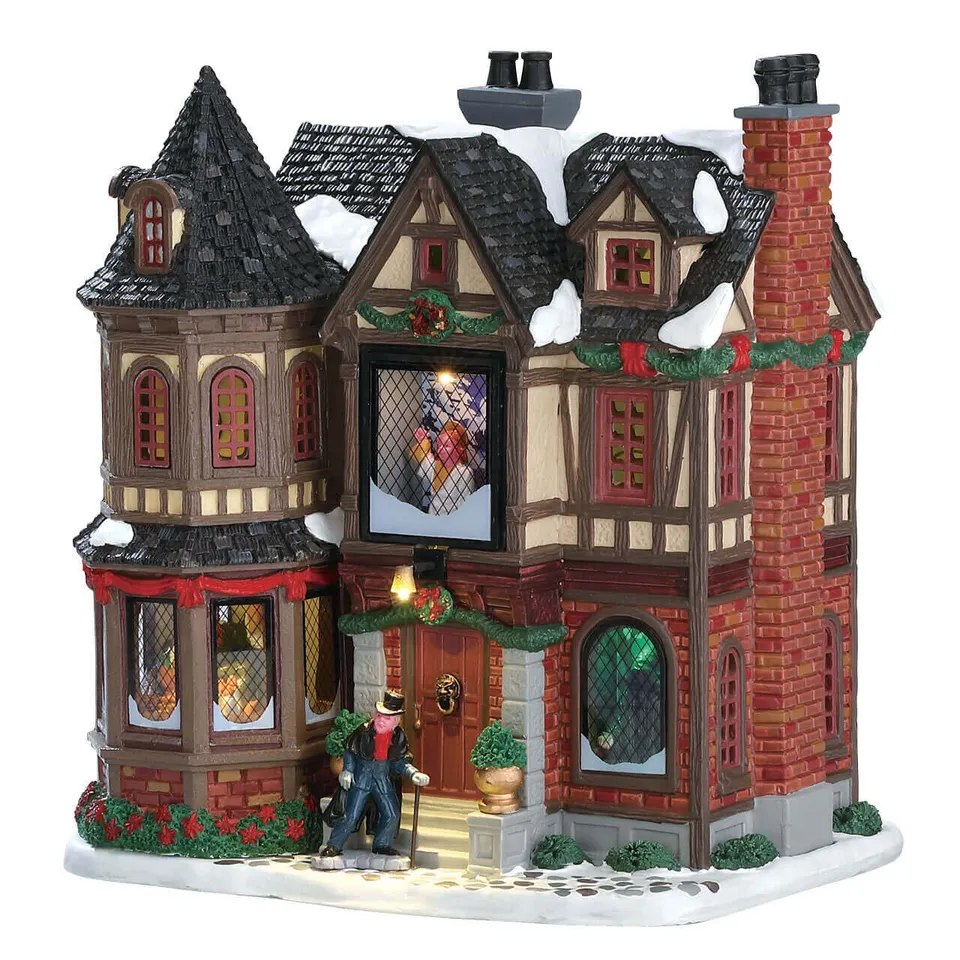lemax-scrooge-s-manor-manoir-anim-son-et-lumi-re image 1