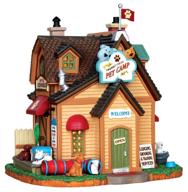lemax-friendly-fields-pet-camp-sc-ne-miniature-animaux-de-collection image 1