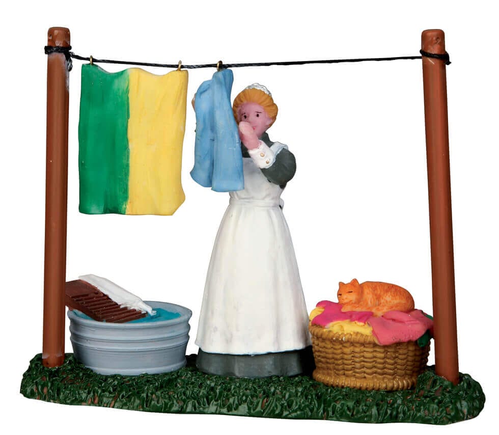 lemax-laundry-day-figurine-miniature-sc-ne-de-vie image 1