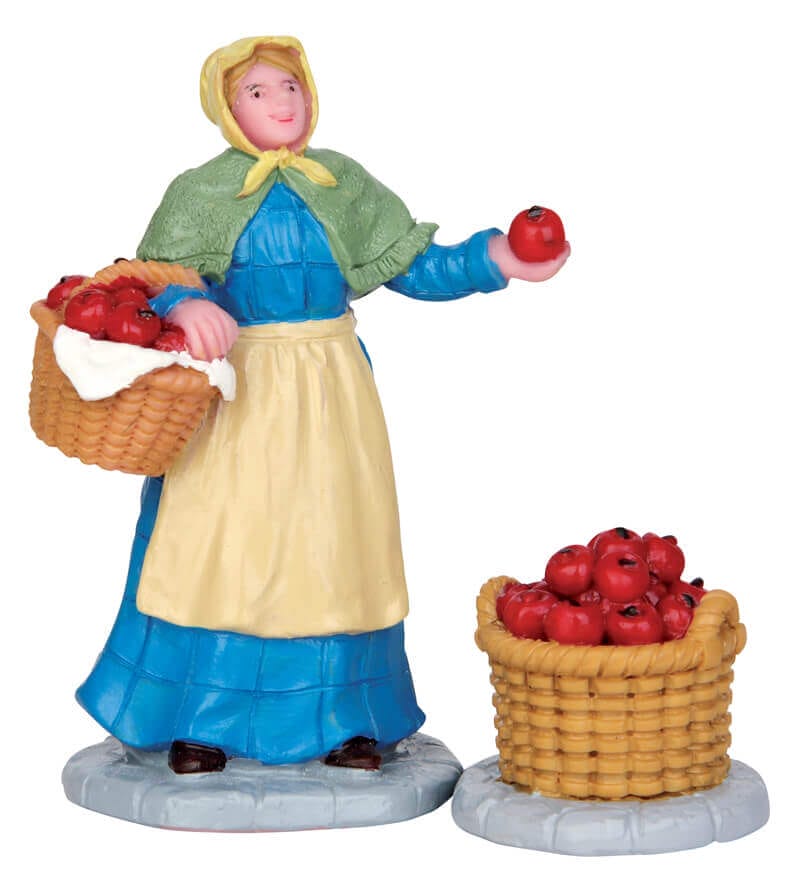 lemax-apple-vendor-set-of-2-lot-de-2-figurines-marchand-de-pommes image 2