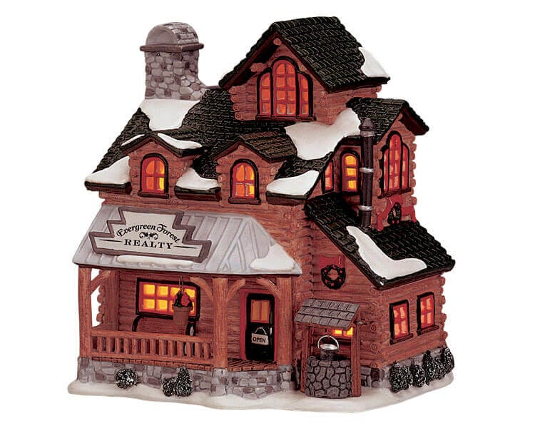 lemax-evergreen-forest-realty-b-timent-miniature-village-de-no-l image 1