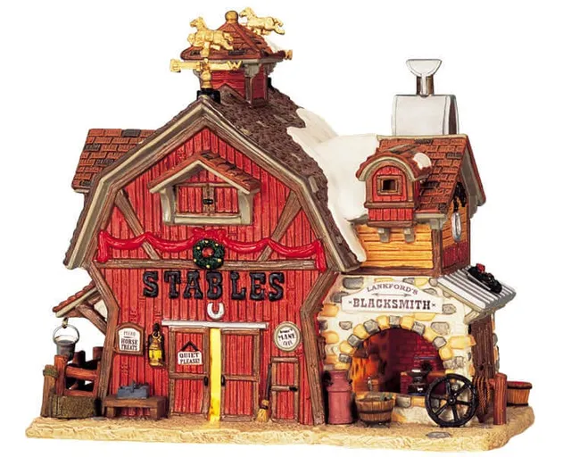 lemax-lankford-s-blacksmith-boutique-forgeron-miniature image 1