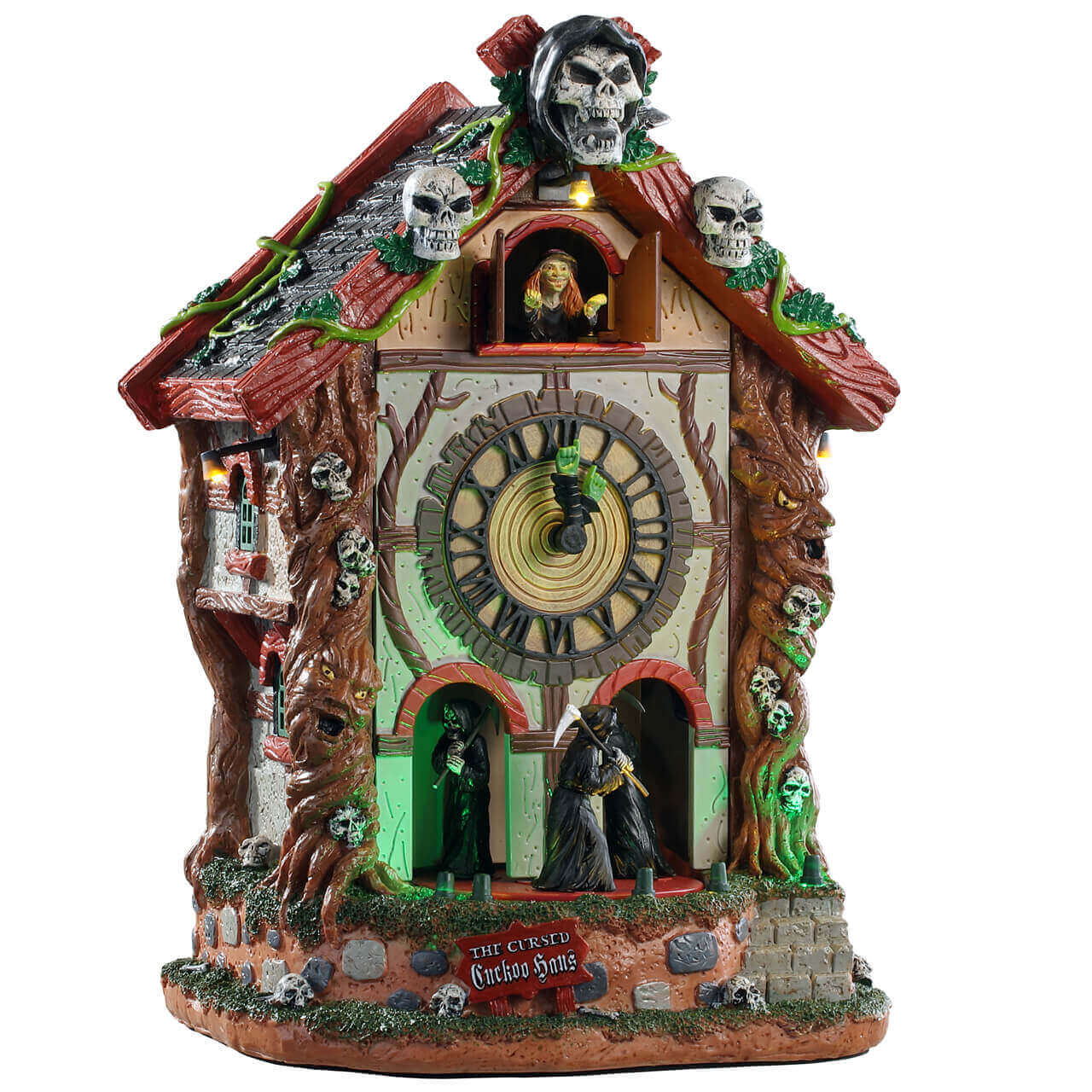 lemax-the-cursed-cuckoo-haus-maison-horloge-coucou-spooky-town-dition-collector image 1