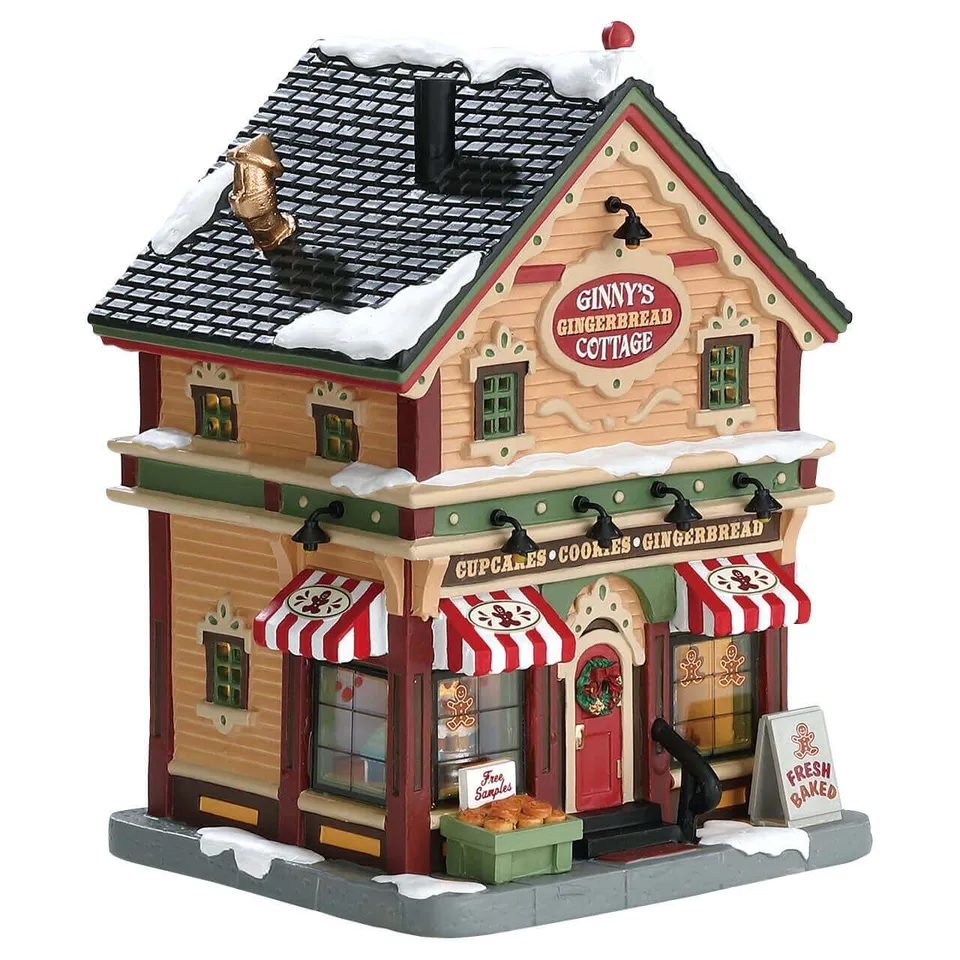 lemax-ginny-s-gingerbread-cottage-maison-pain-d-pice-miniature image 1