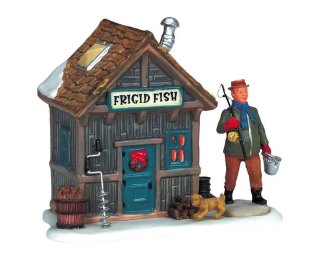 lemax-frigid-fish-figurine-p-che-sur-glace-miniature image 1