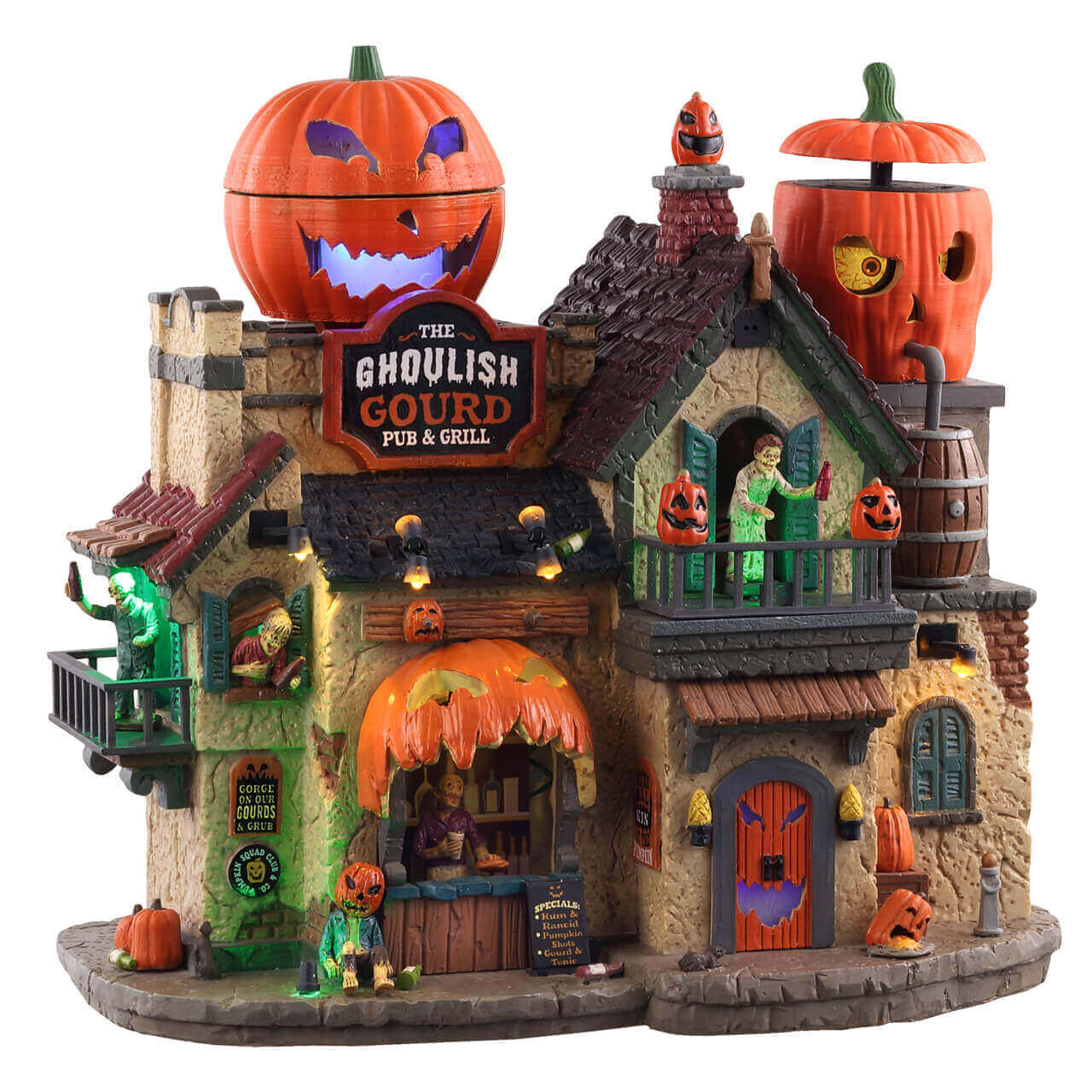 lemax-the-ghoulish-gourd-pub-grill-maison-hant-e-spooky-town image 1