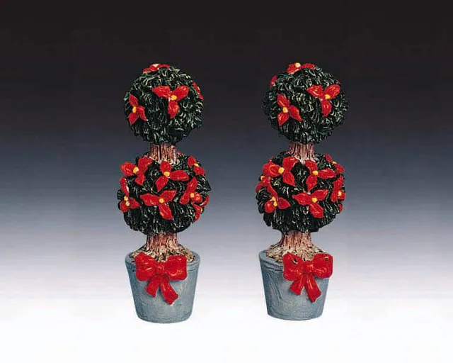 lemax-round-shaped-topiaries-buis-ronds-miniatures image 1