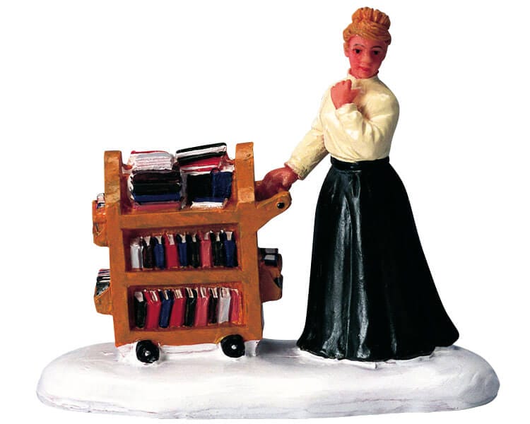 lemax-sorting-books-figurine-biblioth-que-miniature image 1