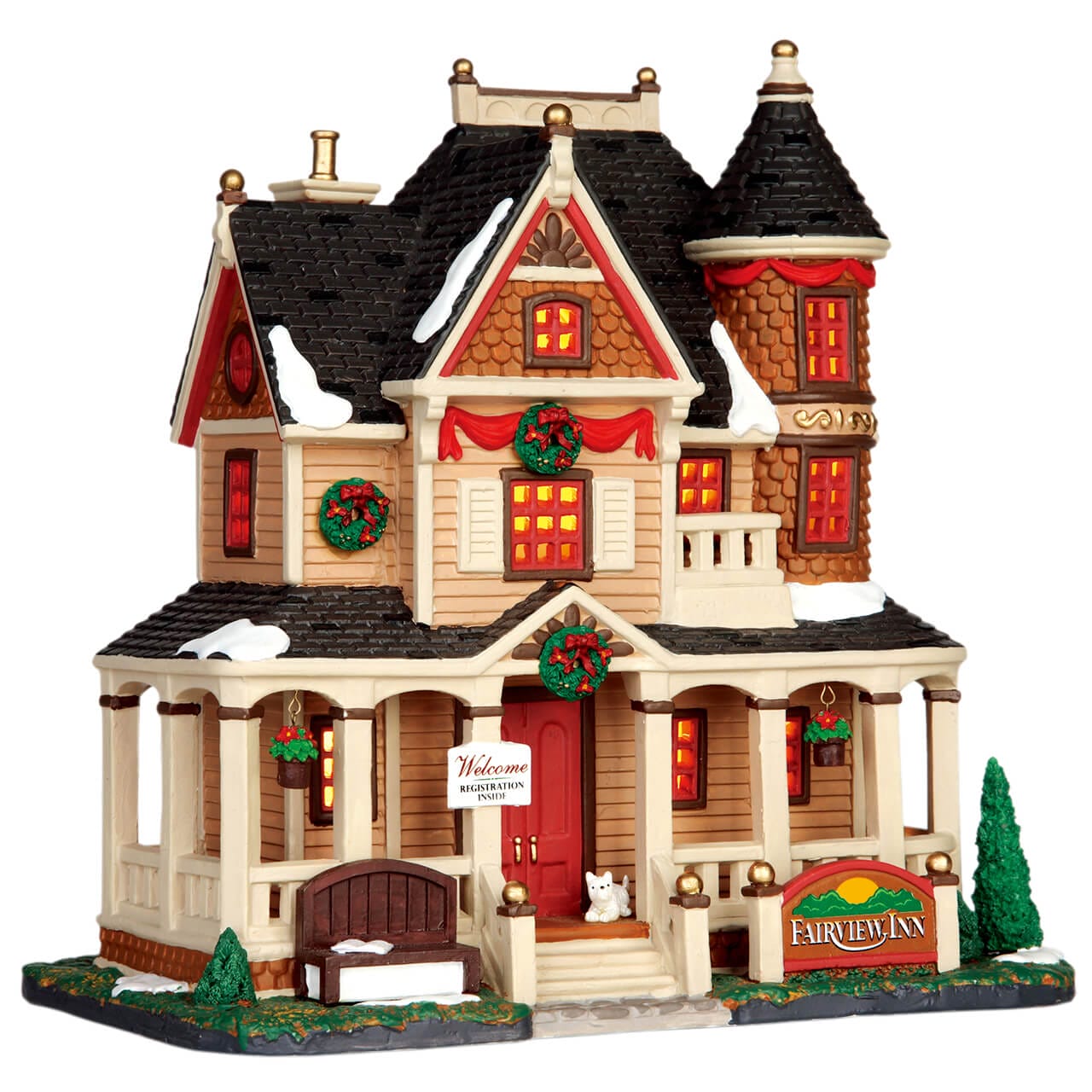 lemax-fairview-inn-b-timent-miniature-de-village image 1