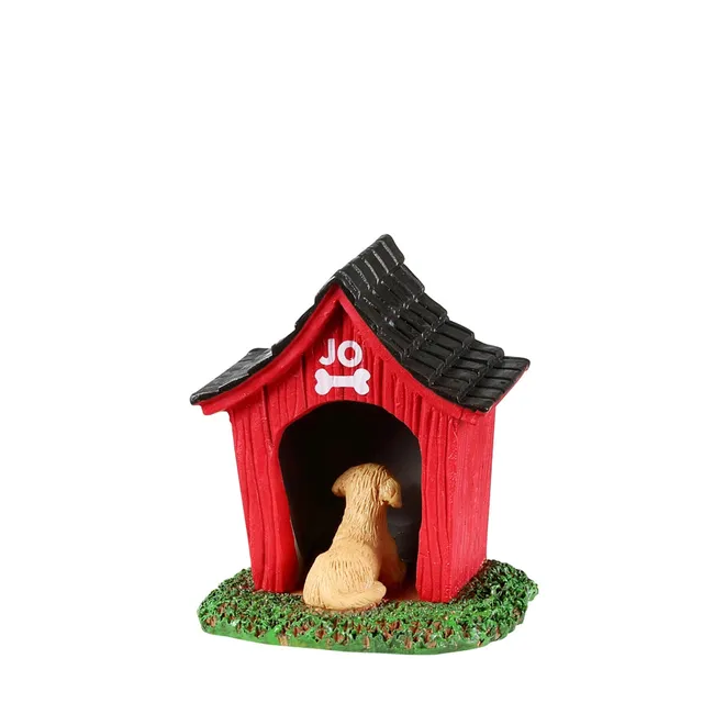 lemax-welcome-to-dogtown-figurine-chien-jo-et-niche-miniature image 1