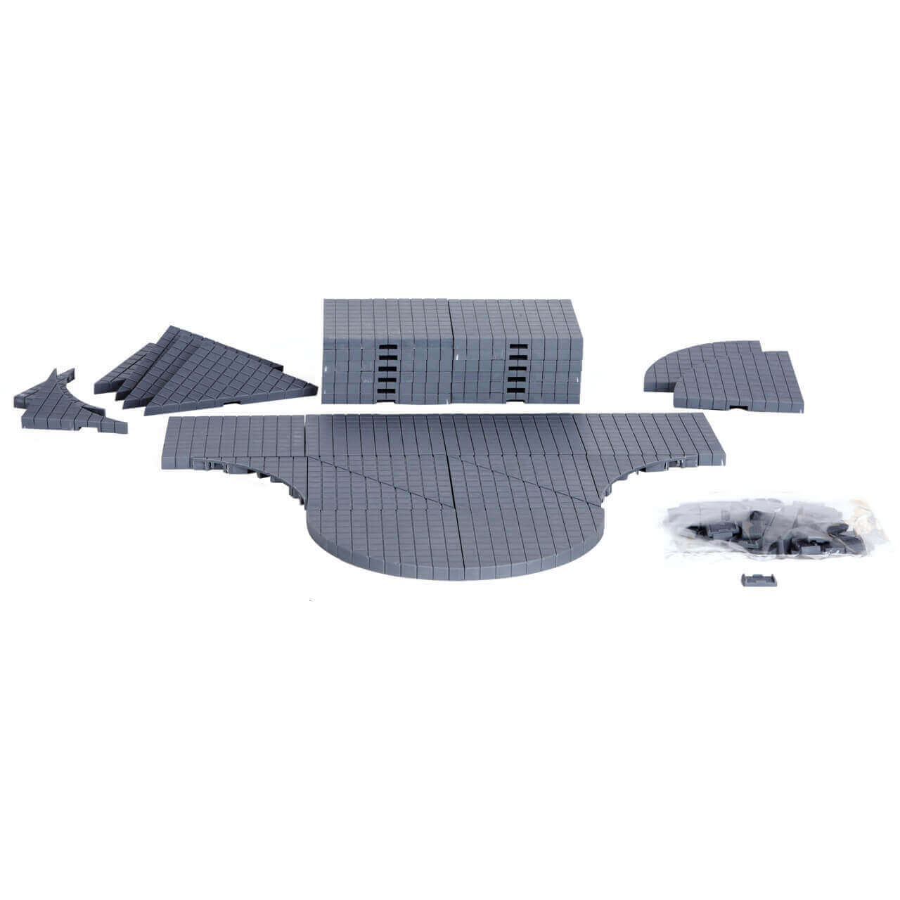 lemax-plaza-system-gris-lot-32-pi-ces-pour-village-miniature image 2