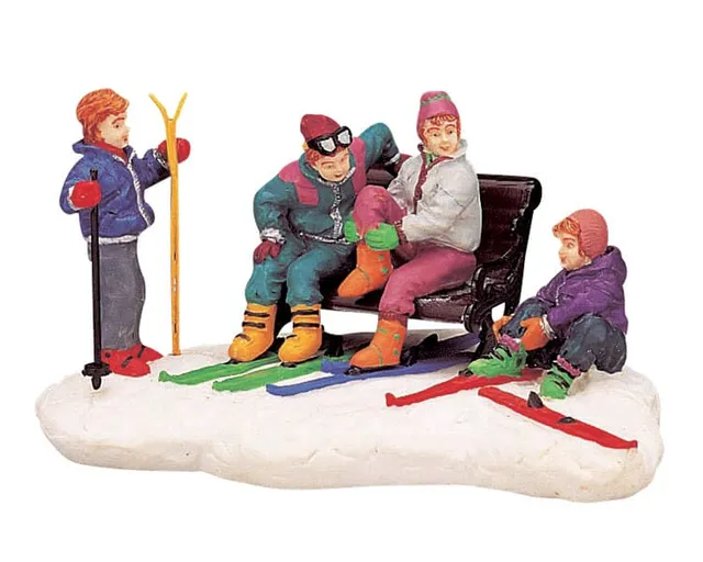 lemax-ski-boots-figurine-miniature-accessoire-apr-s-ski image 1