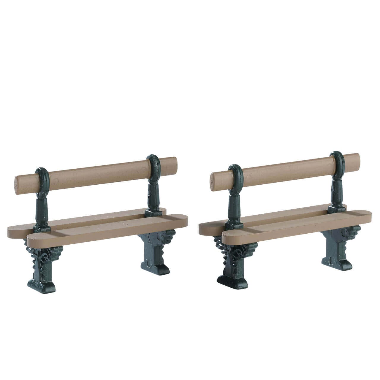 lemax-double-seated-bench-set-of-2-lot-de-2-bancs-miniatures image 2