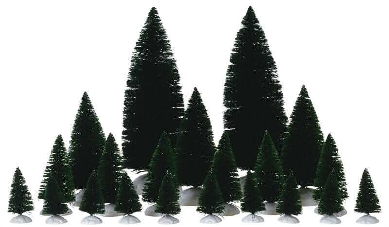 lemax-12-pc-assorted-fir-trees-lot-de-12-sapins-miniatures image 1
