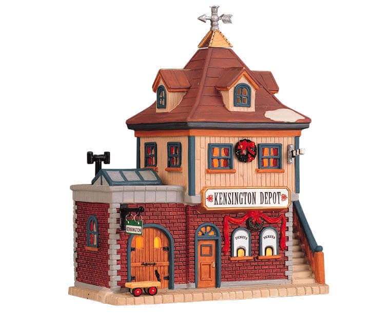 lemax-kensington-train-depot-gare-miniature-artisanale-de-collection image 1