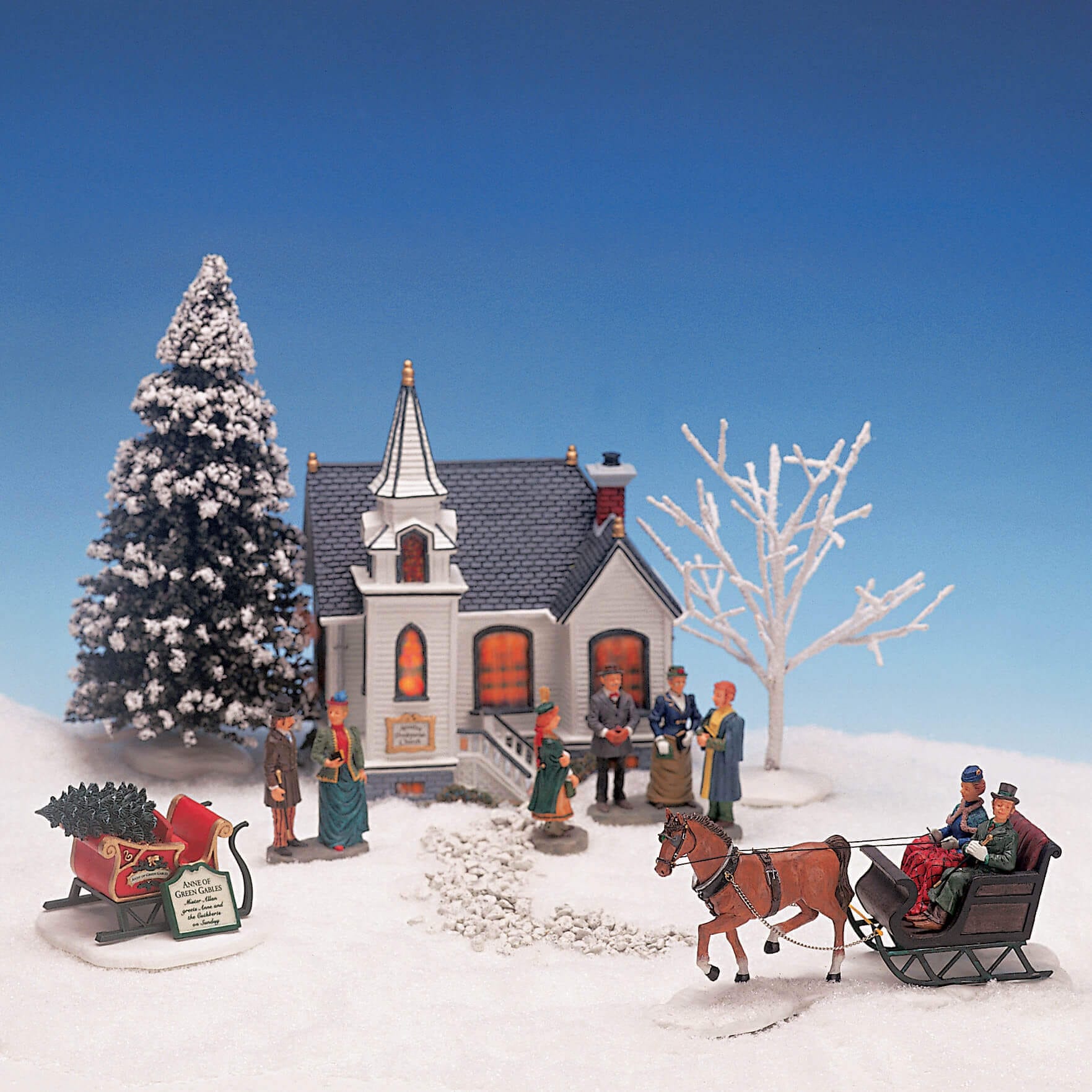 lemax-avonlea-presbyterian-church-set-glise-miniature image 1