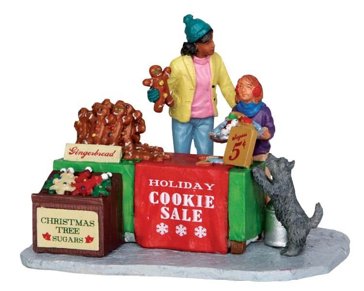 lemax-holiday-cookie-sale-figurine-miniature-de-collection-march-de-no-l image 1