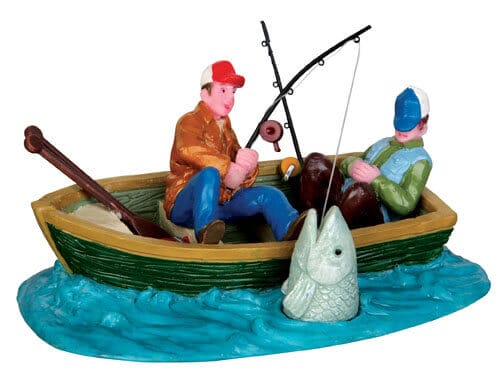 lemax-fish-tale-in-the-making-figurine-miniature-de-collection image 1