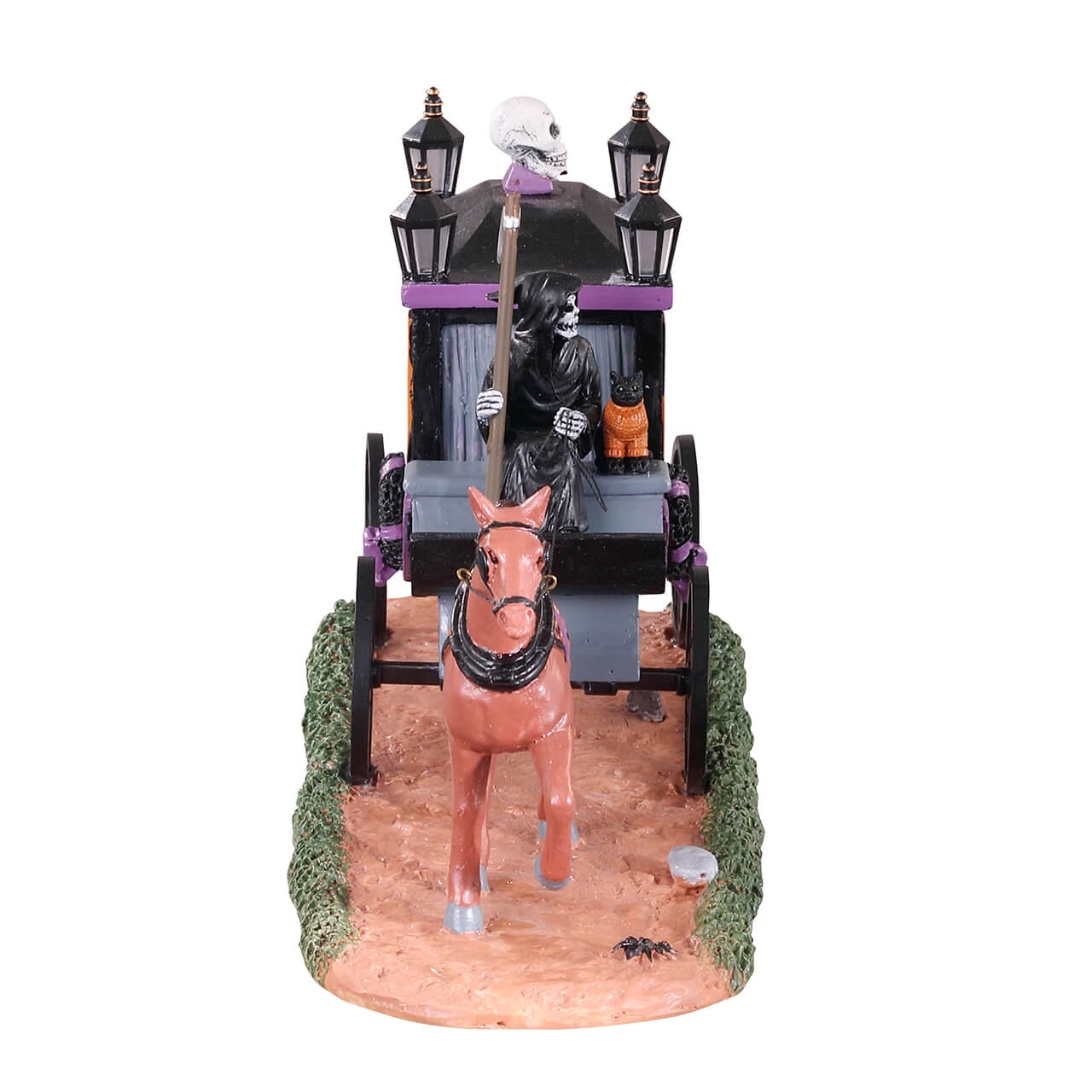 lemax-spooky-victorian-hearse-corbillard-miniature-spooky-town image 2