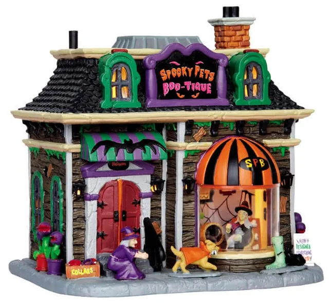 lemax-spooky-pets-boo-tique-boutique-halloween-spooky-town image 1