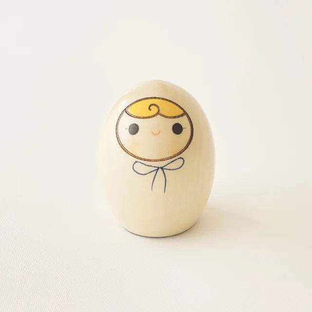 usaburo-kokeshi-heso-no-o-ire-ruban-bleu-bo-te-cordon-ombilical image 1
