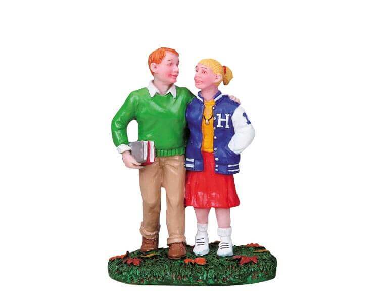 lemax-going-steady-figurine-couple-village-miniature image 1