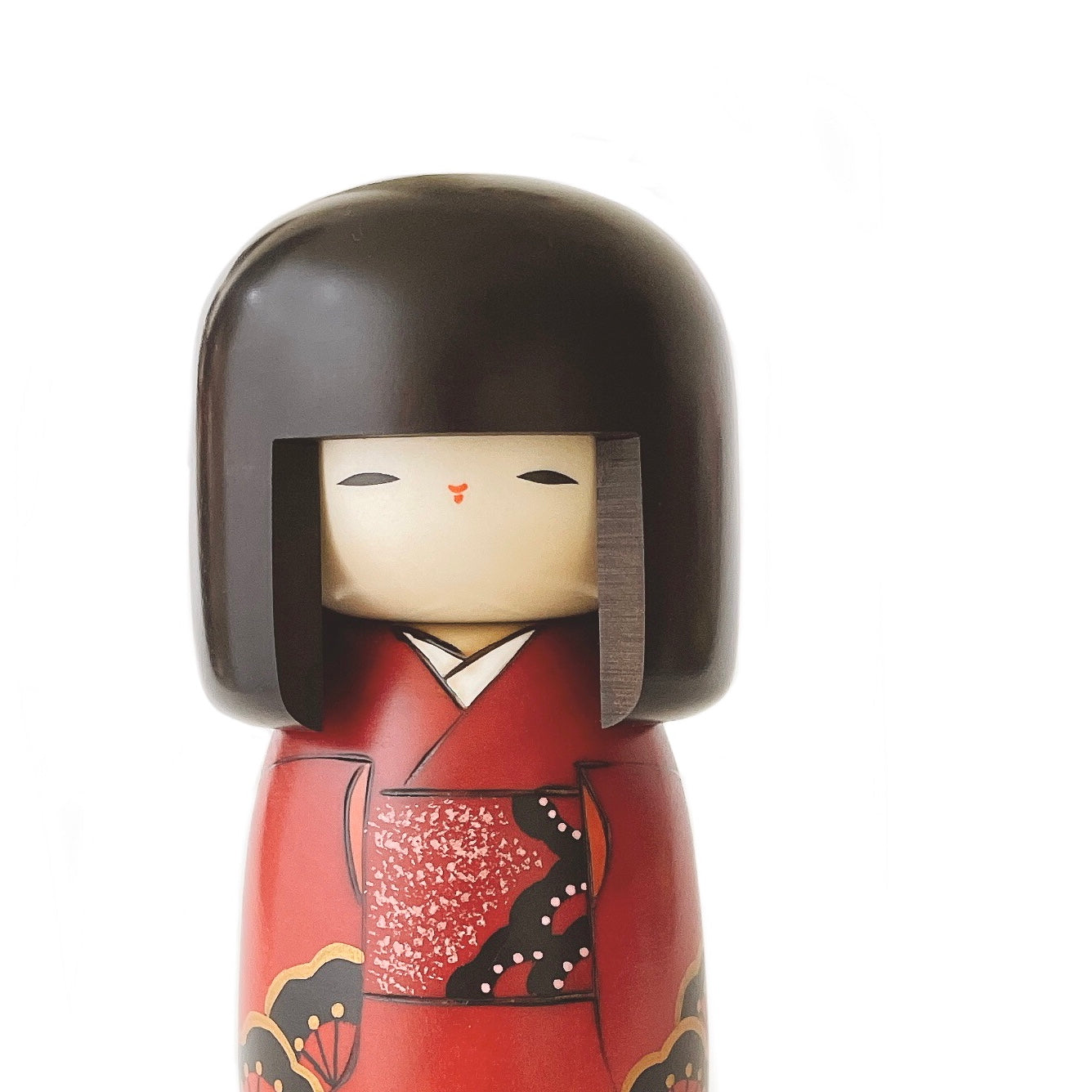usaburo-kokeshi-yorokobi-joie-grande-kokeshi-prunier-210-mm image 2