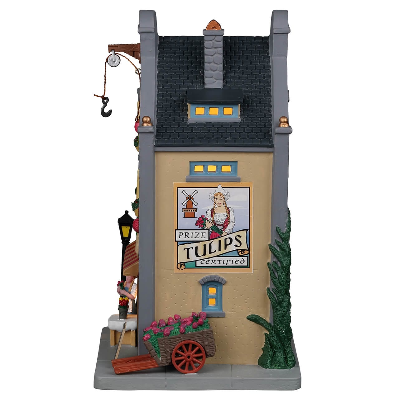 lemax-holland-house-tulip-garden-miniature-fleuriste-caddington image 3
