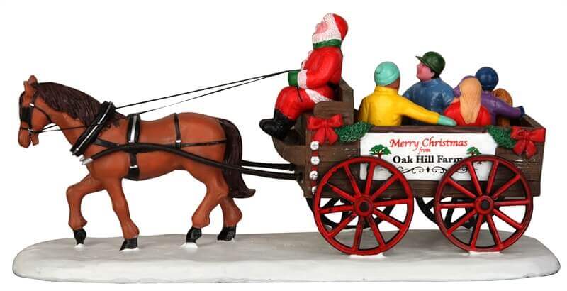 lemax-santa-s-wagon-ride-figurine-miniature-village-de-no-l image 3