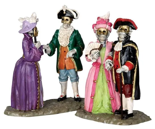 lemax-masquerade-ball-set-of-2-lot-de-2-figurines-spooky-town image 1