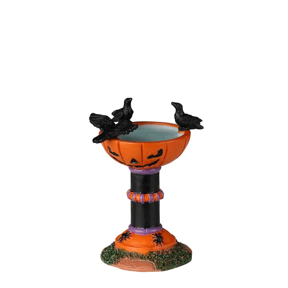 lemax-jack-o-lantern-birdbath-bain-d-oiseaux-halloween-spooky-town image 1
