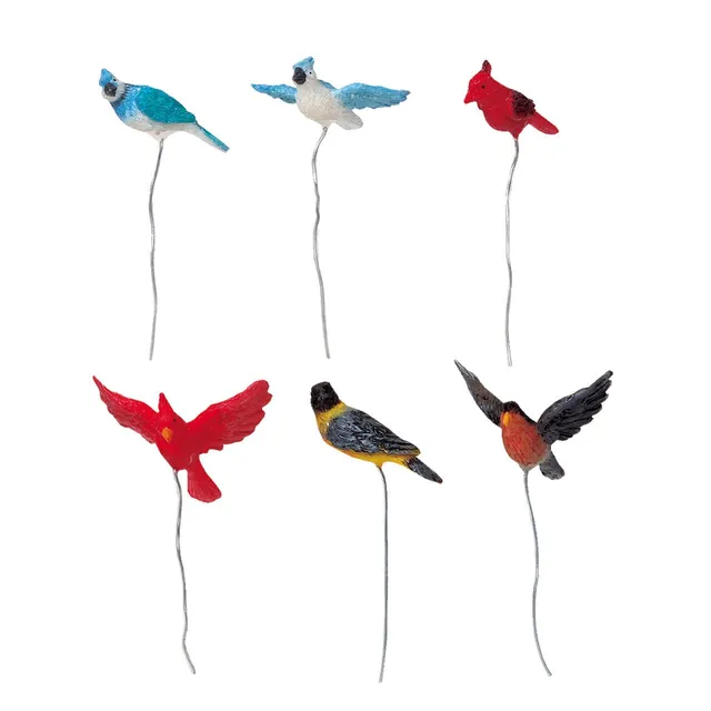 lemax-assorted-birds-set-of-6-miniatures-figurines-oiseaux-de-collection image 1