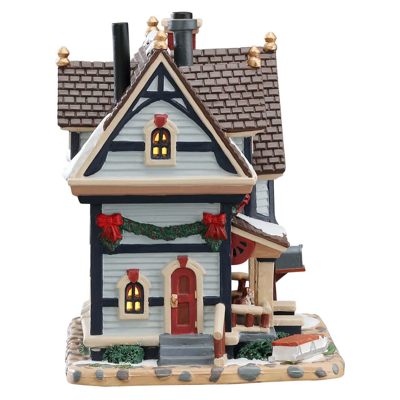lemax-thompson-s-manor-manoir-miniature-de-no-l image 3