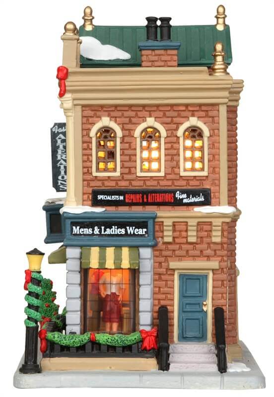 lemax-king-hall-tailor-boutique-tailleur-miniature-de-village-de-no-l image 3