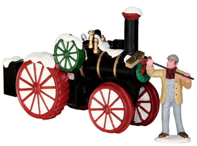 lemax-snowy-steam-tractor-v-hicule-miniature-de-collection image 1