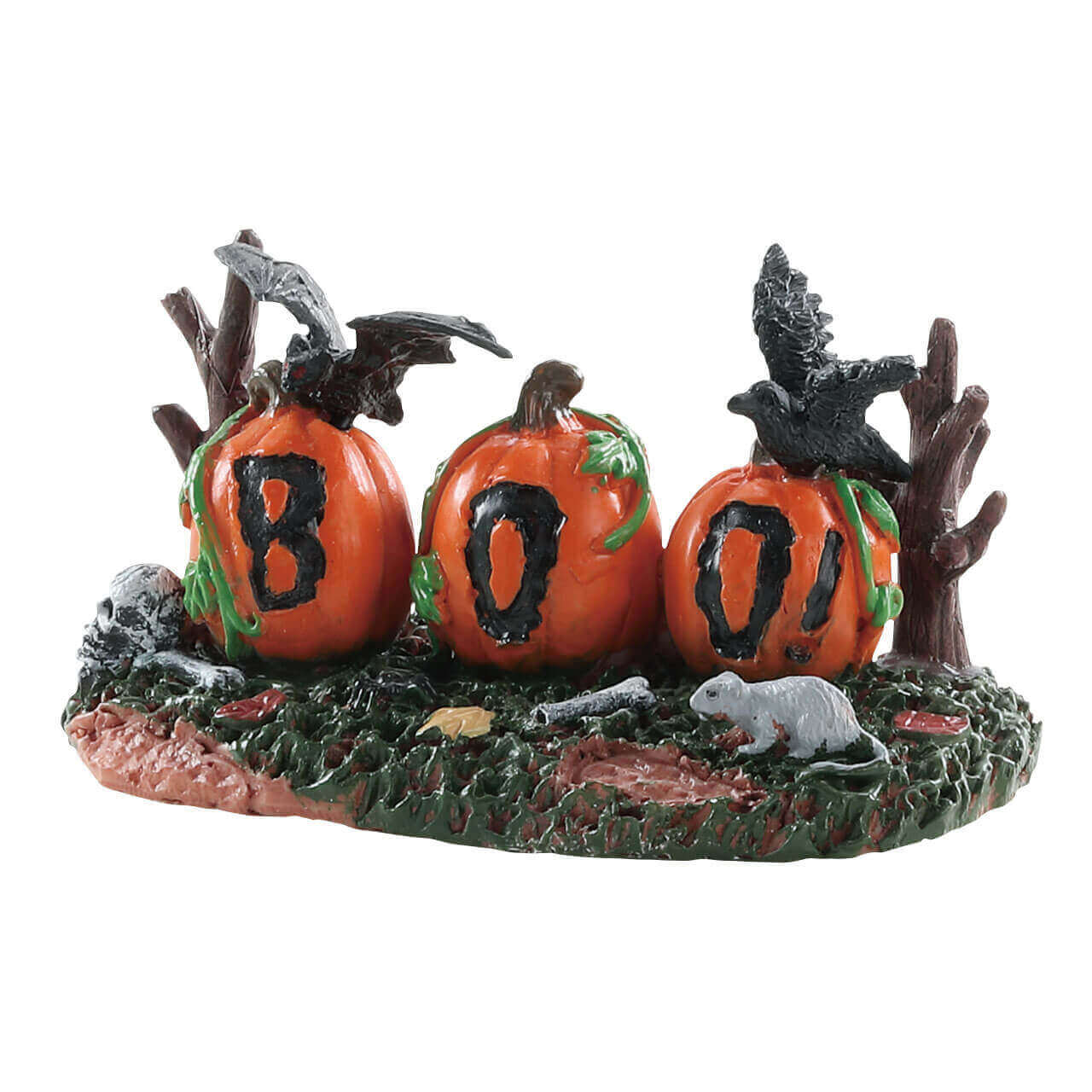 lemax-boo-pumpkins-lot-citrouilles-halloween-spooky-town-miniature image 1