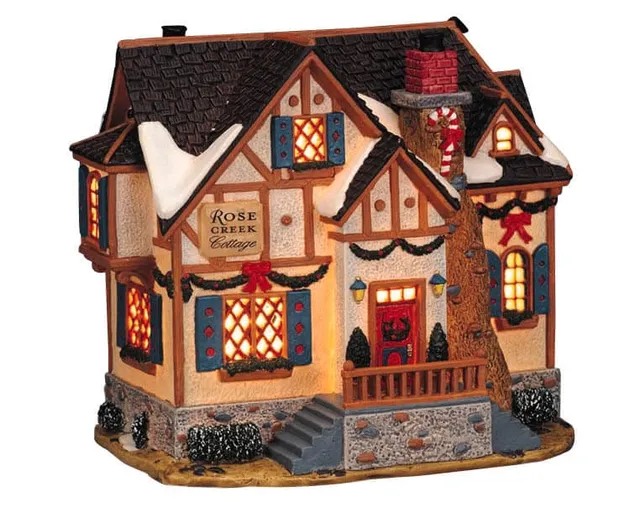 lemax-rose-creek-cottage-maison-miniature-de-village image 1