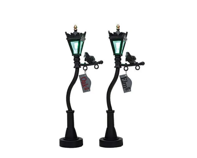 lemax-creepy-lamp-post-lampadaire-spooky-town image 1