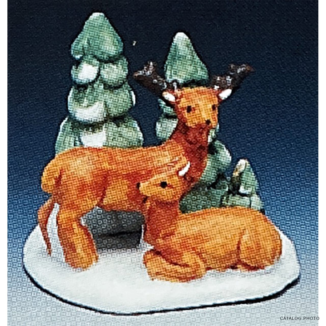 lemax-resting-deer-figurine-cerf-couch-miniature image 1