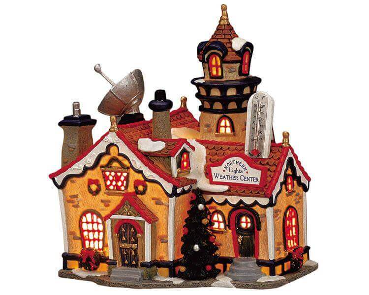 lemax-northern-lights-weather-center-b-timent-miniature-de-village-de-no-l image 2